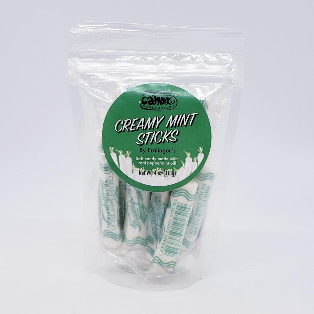 Creamy Mint Sticks 8oz Bags - Zimmerman's Nuts and Candies