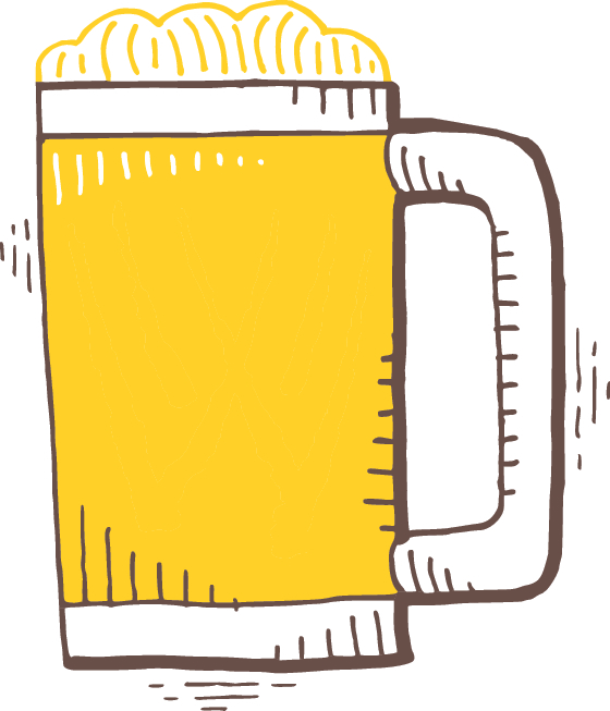 An illustration of a mug of beer
